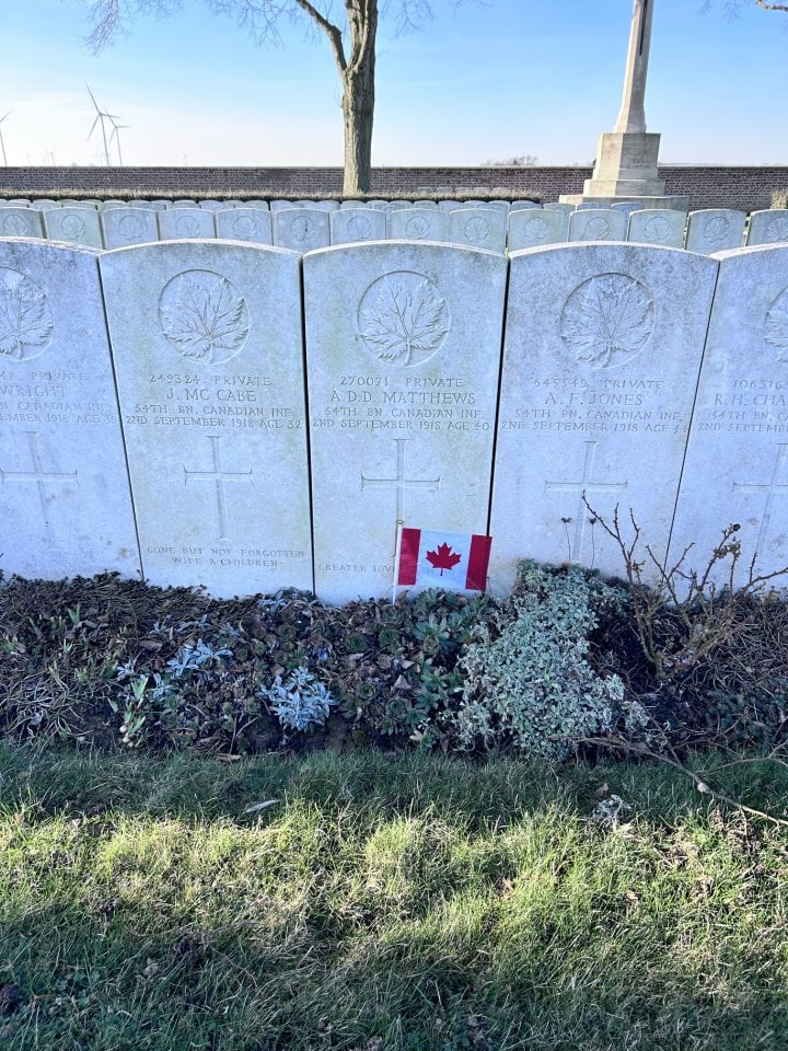 Headstones in Dury